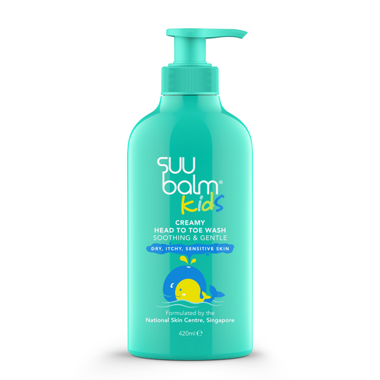 Suu Balm Kids Creamy Head to Toe Wash (Soothing & Gentle)