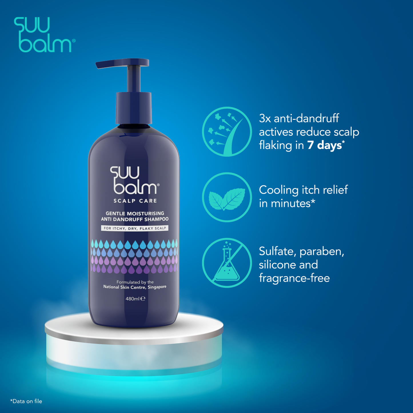 Suu Balm Gentle Moisturizing Anti Dandruff Shampoo