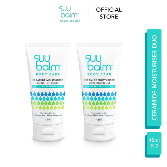 Duo Pack Suu Balm Ceramide Moisturizer Rapid Itch Relief